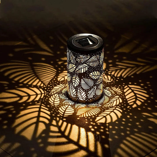 Moderne Zonne Buitenlamp met Bladmotief