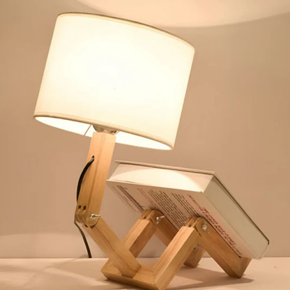 WoodBuddy Flexibele Houten Tafellamp