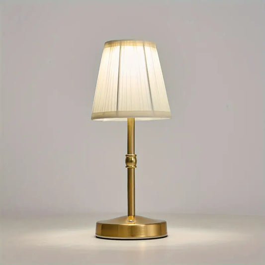 Cordless Antique Brass LED Tafellamp – Warm Licht, Klassieke Stijl