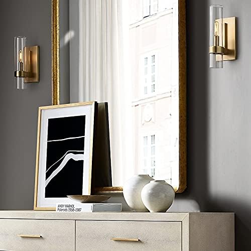 Flame Cilindrische Wandlamp van Glas en Metaal