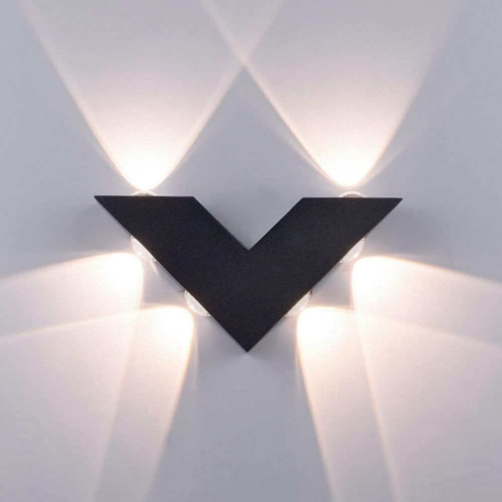 Minimalistische V-vormige LED Buiten Wandlamp
