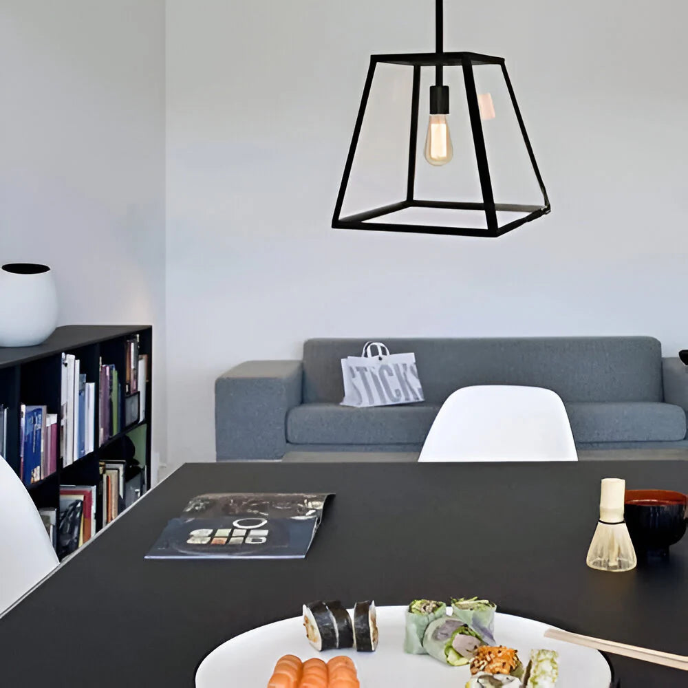 Retro Industriële Stijl Glazen Hanglamp