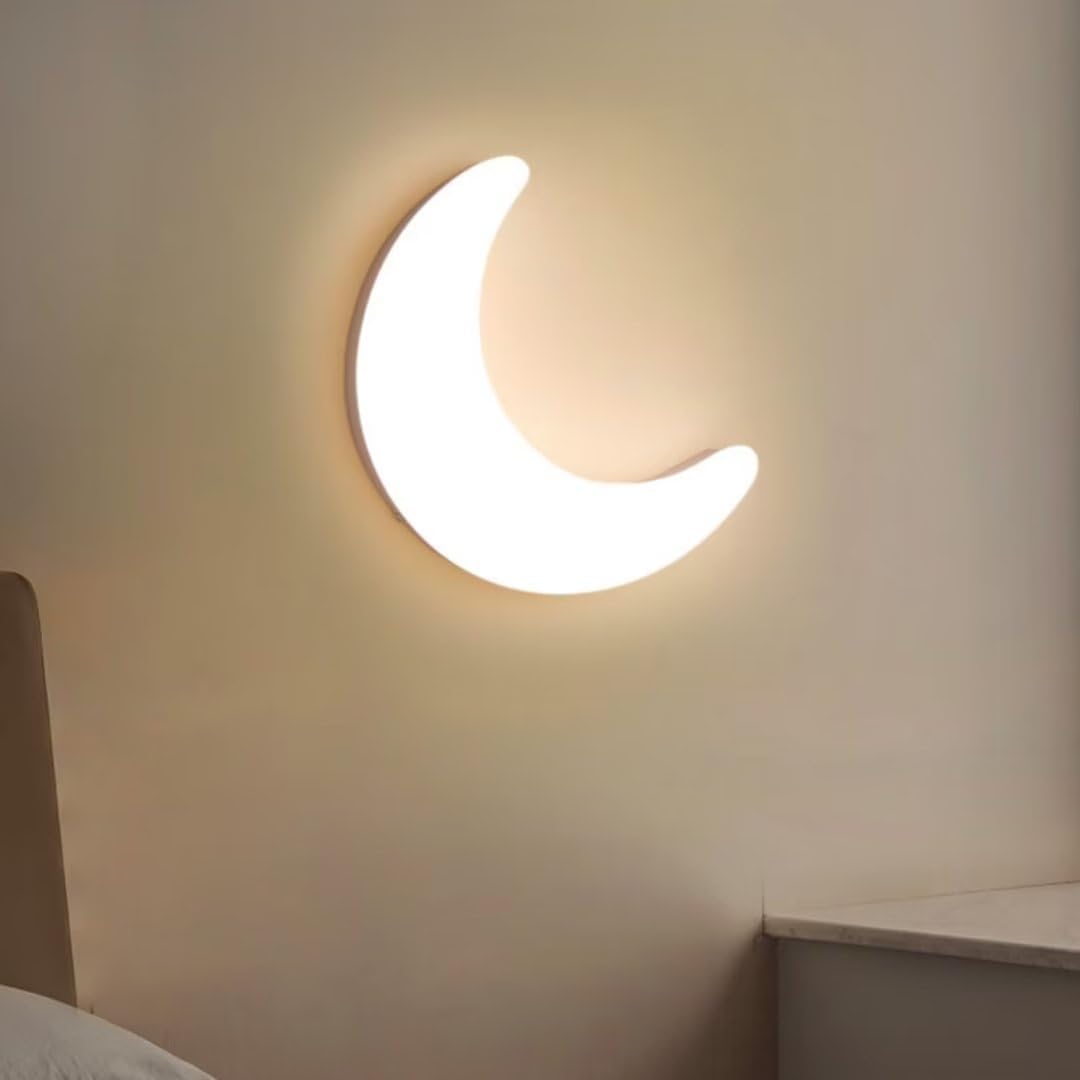 Minimalistische Halvemaanvormige LED-Wandlamp