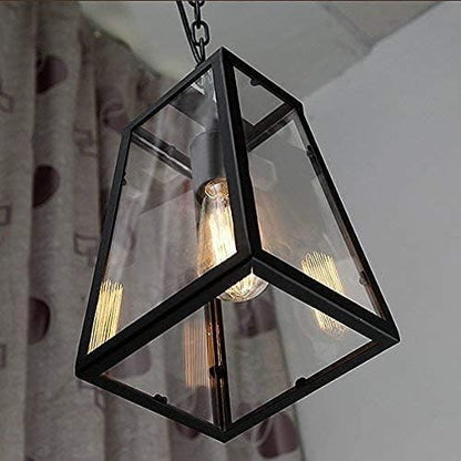 Retro Industriële Stijl Glazen Hanglamp