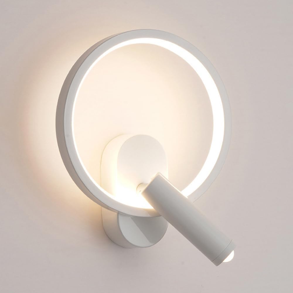 Nordic Ronde Wandlamp met Verstelbare LED-Spot