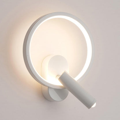 Nordic Ronde Wandlamp met Verstelbare LED-Spot