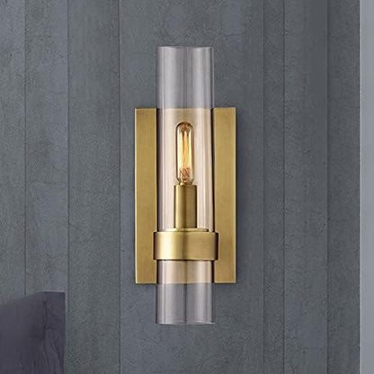 Flame Cilindrische Wandlamp van Glas en Metaal