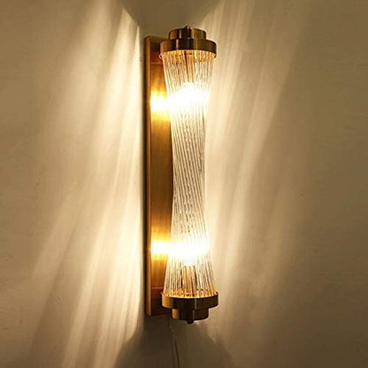 Moderne Gouden Gloed Kristallen Wandlamp