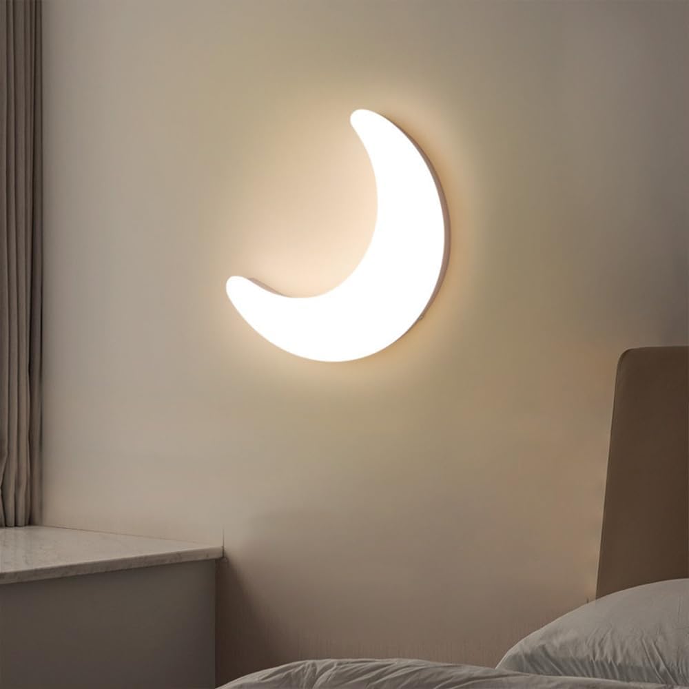 Minimalistische Halvemaanvormige LED-Wandlamp