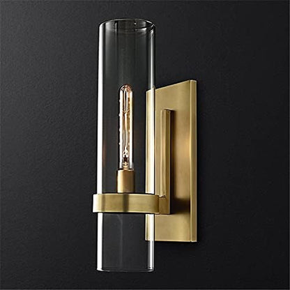 Flame Cilindrische Wandlamp van Glas en Metaal