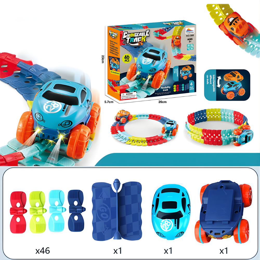 Speelgoed Racebaan Flexibel Looping Stuntauto Set
