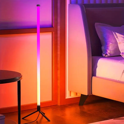 Smart LED Vloerlamp – RGB Muziek Sfeerlamp met App-bediening