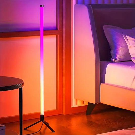 Smart LED Vloerlamp – RGB Muziek Sfeerlamp met App-bediening