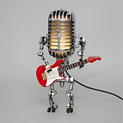 Stijlvolle Omvix Robot Tafellamp met Gitaar