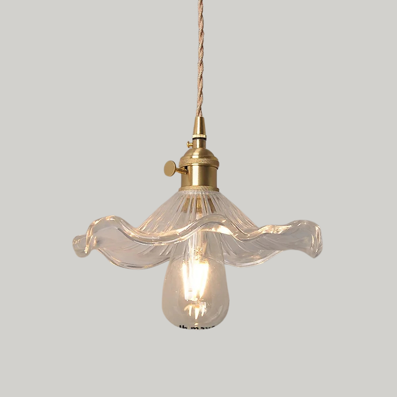 Luxe Tiffany Hanglamp met Walnoothout