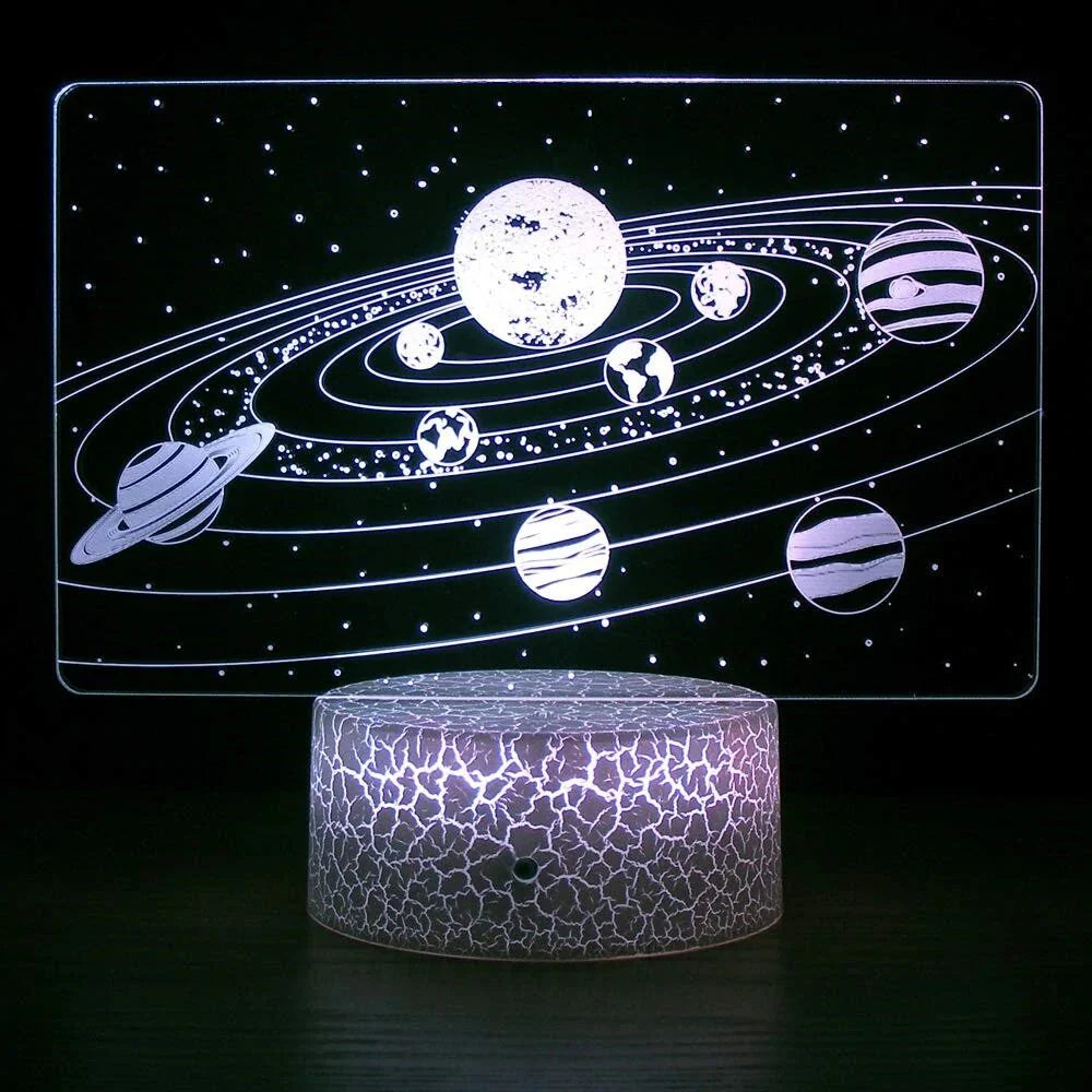 Solar System 7 Kleuren LED Nachtlamp