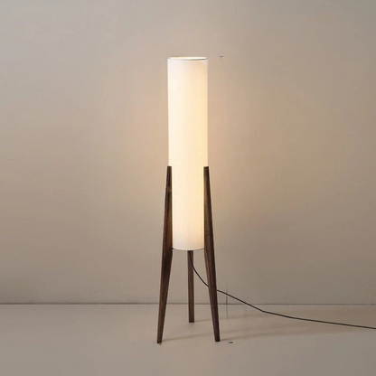Moderne Scandinavische Houten Vloerlamp