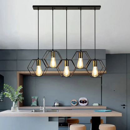 Geometrische Metalen Plafondkroonluchter met Creatief Ontwerp