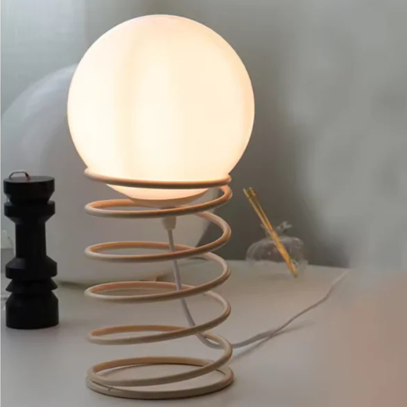 Elegantie Glas & Metaal Chippendale Tafellamp