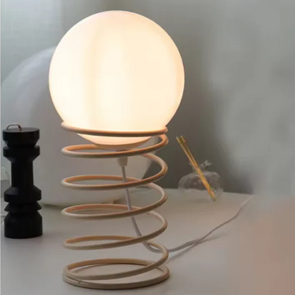 Elegantie Glas & Metaal Chippendale Tafellamp