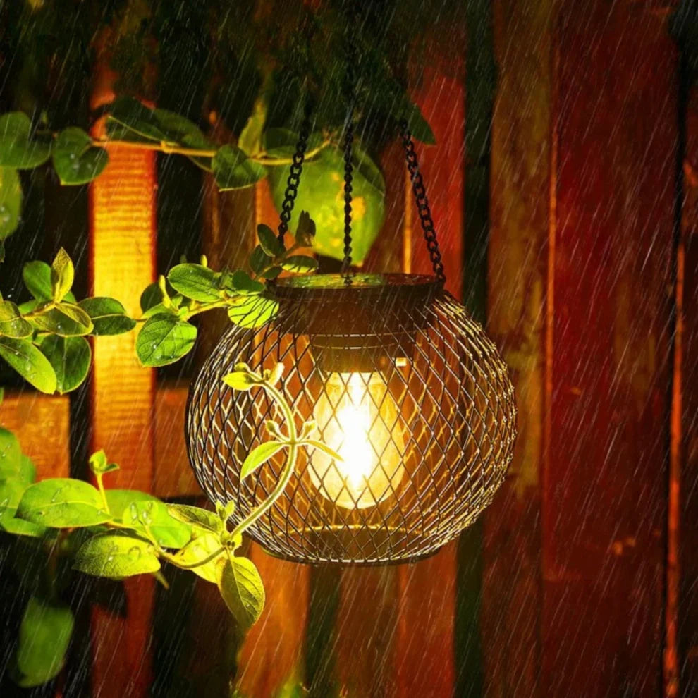 Moderne Lantaarn Zonne-energie Buitenverlichting