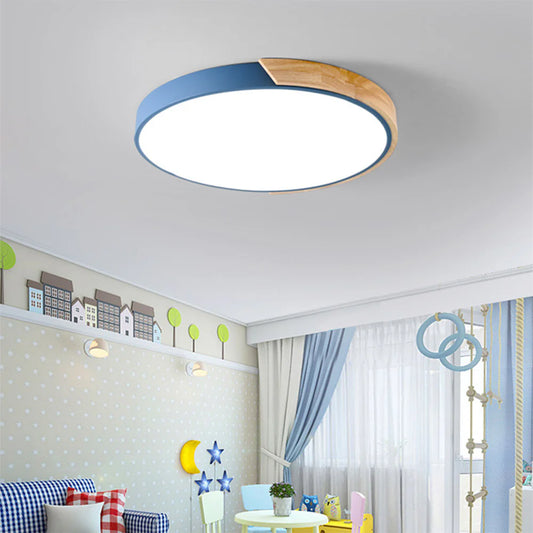 Ronde LED Plafondlamp met Kleuraccent