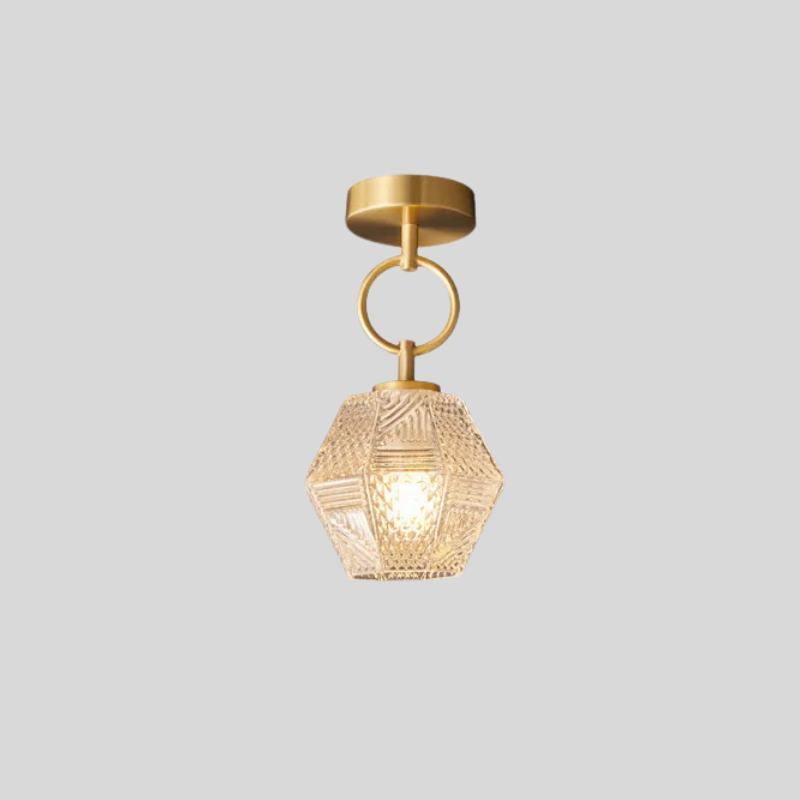 Moderne Gouden Flush Mount Plafondlamp
