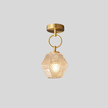 Moderne Gouden Flush Mount Plafondlamp