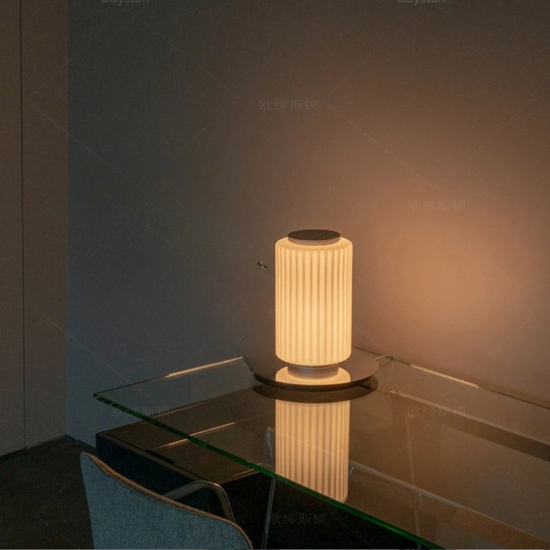 Virello Glazen Kolom Vloerlamp