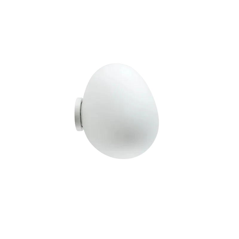 Abby Ovale Glazen Wandlamp met Zachte Gloed