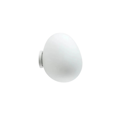 Abby Ovale Glazen Wandlamp met Zachte Gloed