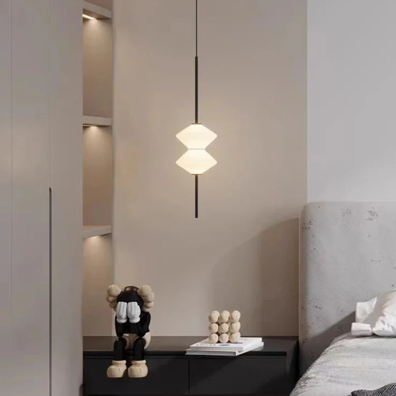 Art Deco Glazen Hanglamp met Zachte LED-verlichting