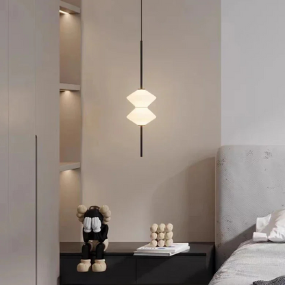 Art Deco Glazen Hanglamp met Zachte LED-verlichting