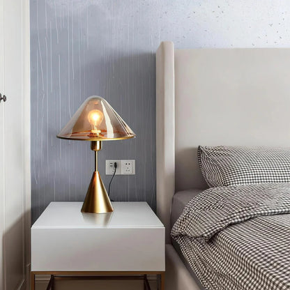 Moderne Jasje Gouden Paddenstoel Tafellamp