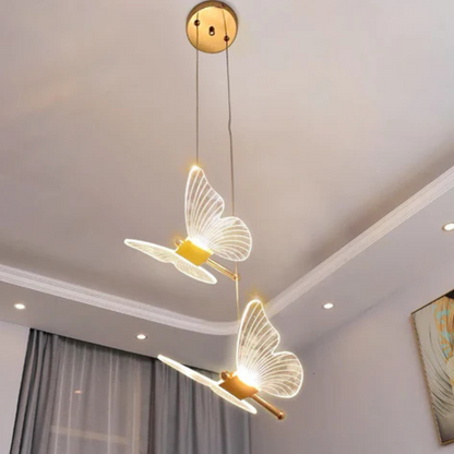 Moderne FlutterGlow LED Vlinder Hanglamp