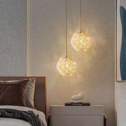 Moderne Goude Kristallen Bol Hanglamp