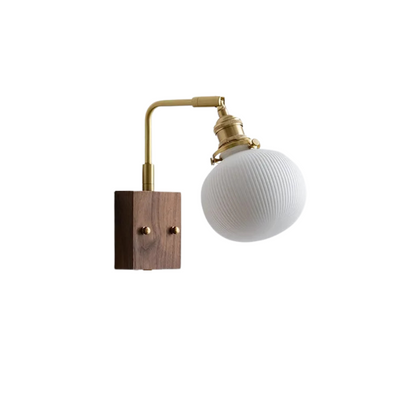 Nordic Scandinavische LED Wandlamp met Houten Accenten