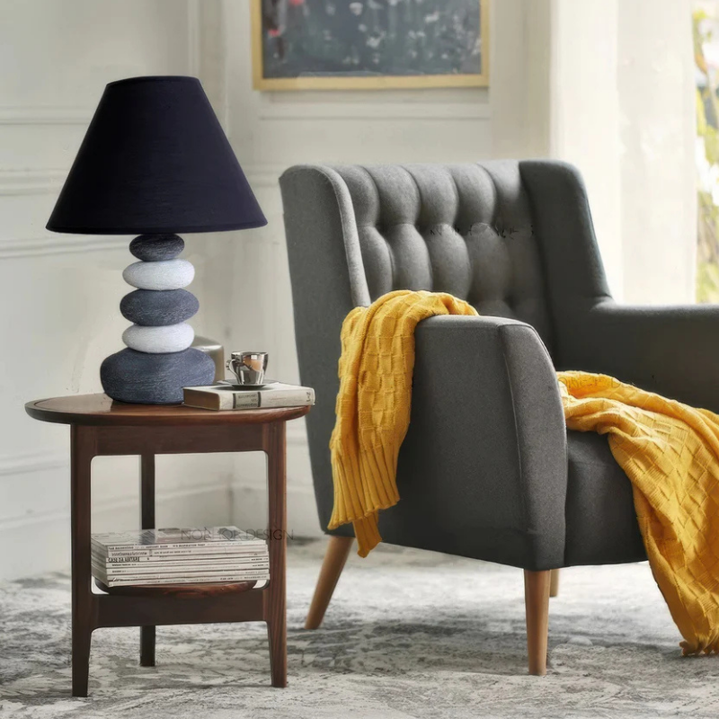 Wabi Sabi-Stijl Bionic Stone Natuurlijke Roest Tafellamp