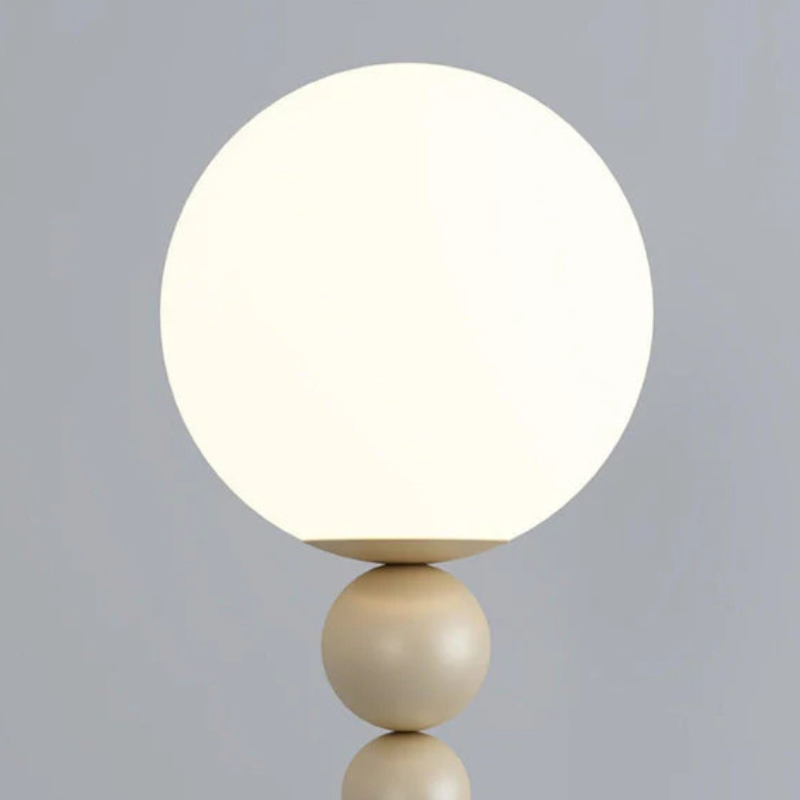 Clavel Glow-Moderne Vloerlamp van Metaal en Glas