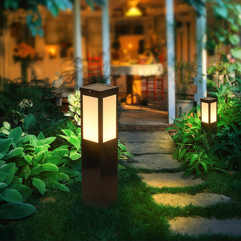 IP65 Vierkant Buitenlamp met Warm LED Licht
