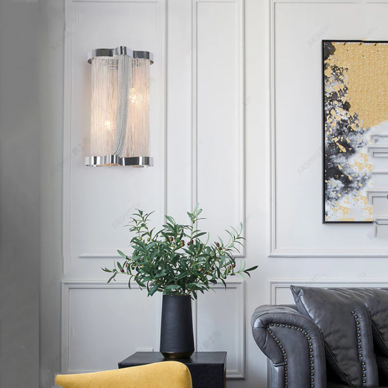 Elegante Aluminium Kwast Wandlamp met Gloed