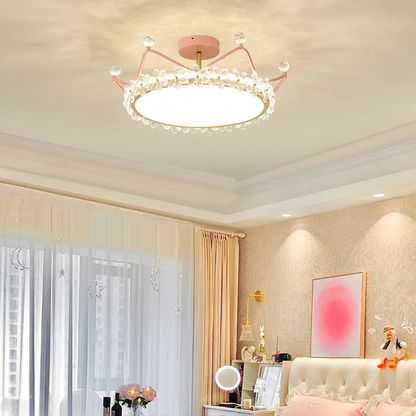 Bloem Bladkroon Plafondlamp met  Gouden Afwerking