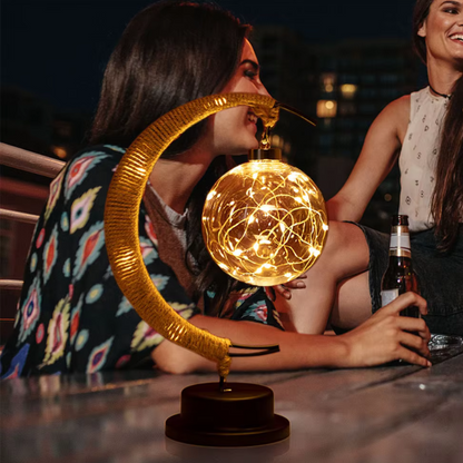 Magische Halve Maan Nachtlamp met Warme Gloed
