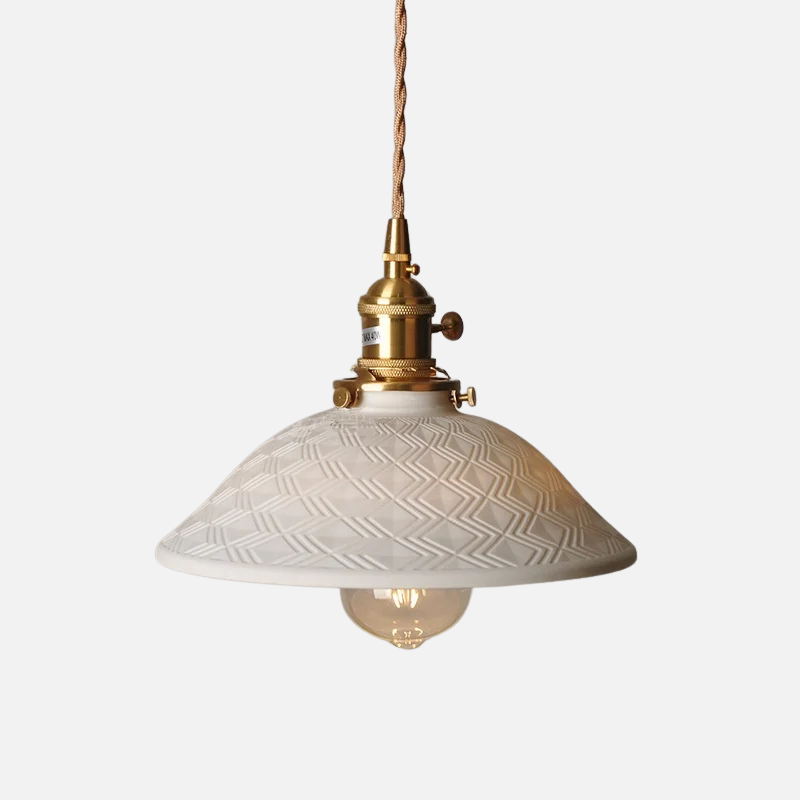 Scandinavian Elegance Witte Keramische Hanglamp