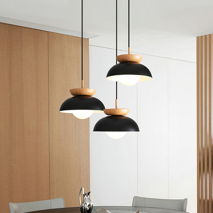 Nordic Japanse Glazen bol Halfhout Hanglamp