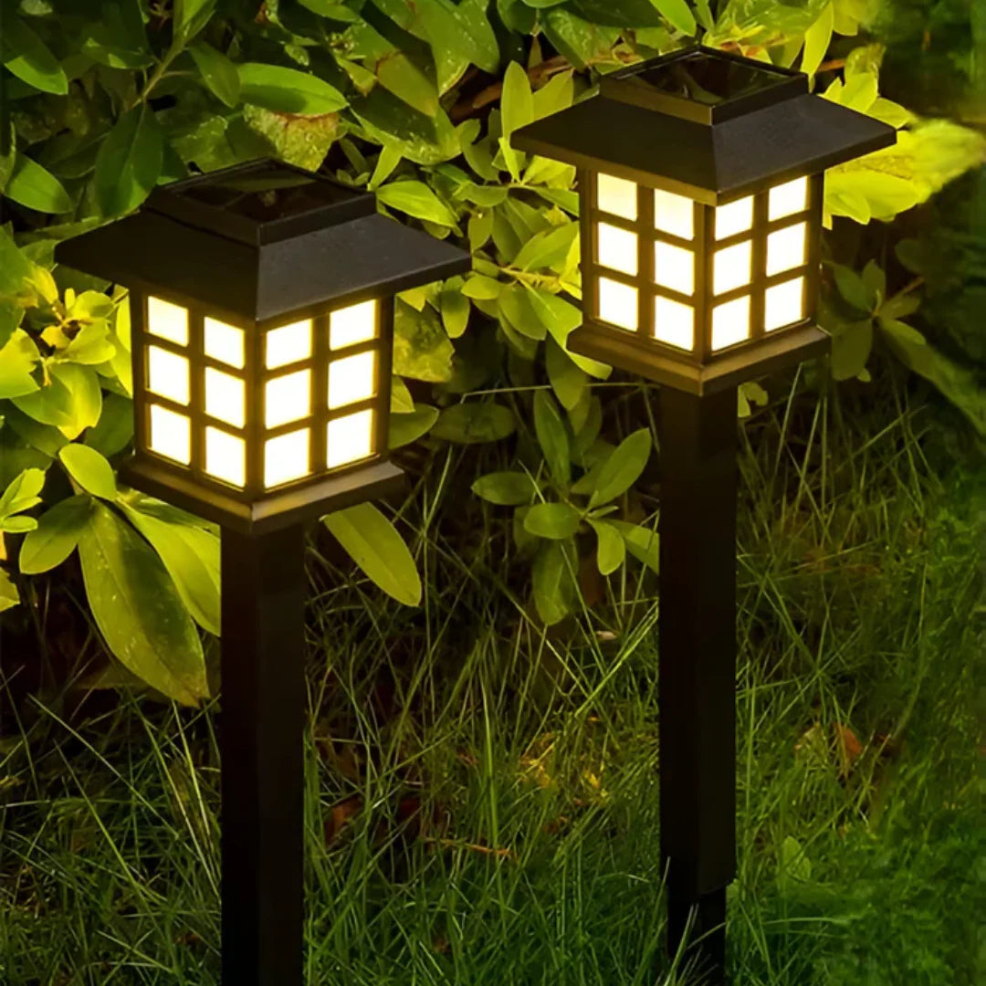 Luxe Zwarte Solar Duurzame Buitenlamp