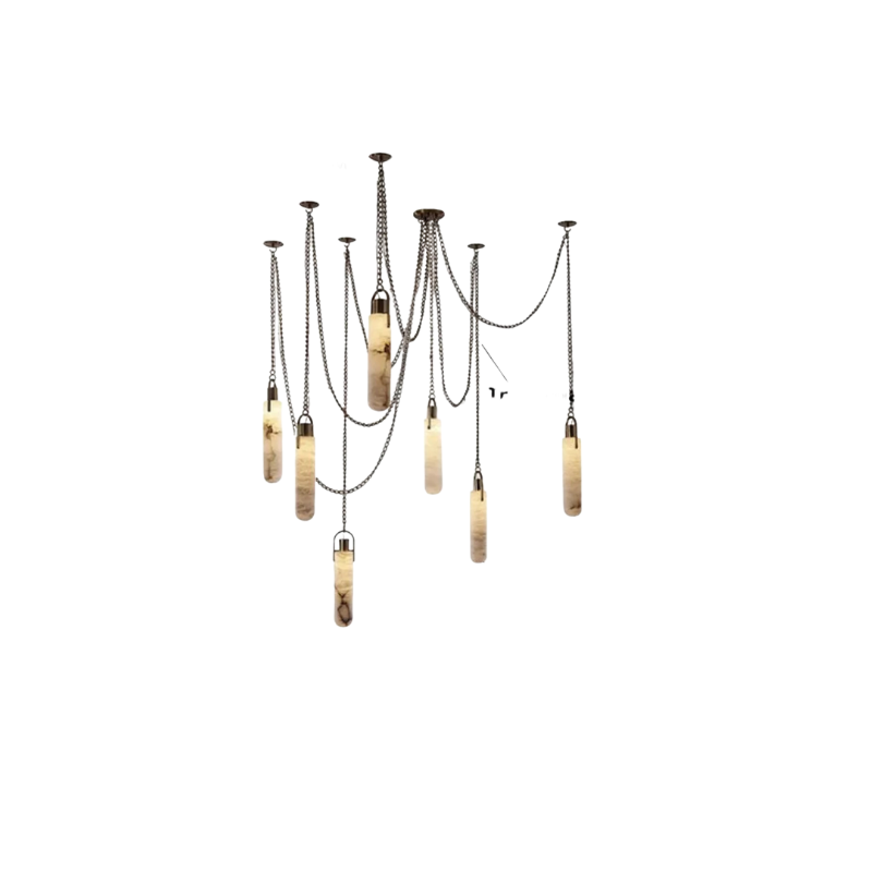 Yadira Marmer Luxe Chandelier Verlichting