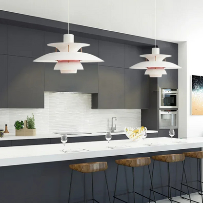 Deens Design LED Pendant Lamp – Plafondlamp met Parapluscherm