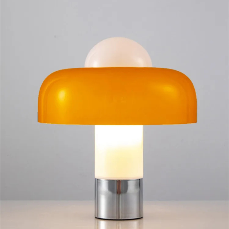 Luxe Italiaans Design Tafellamp met Koperen Accenten