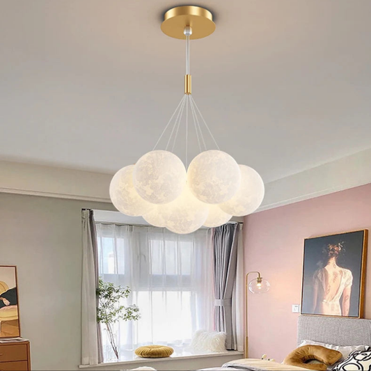Moderne Bubble Kroonluchter met Glazen Bollen